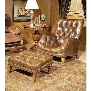 Century Leather Tarrytown Ottoman