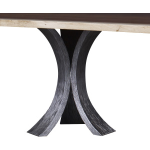 Details Live Edge Textured Metal Pedestal(1 Base)
