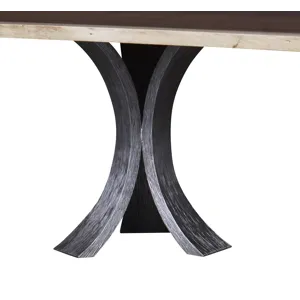 Details Live Edge Textured Metal Pedestal(1 Base)