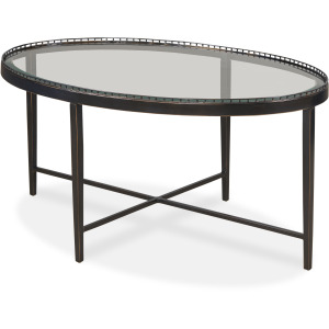 Details Occasional Logan Small Oval Cocktail Table Bronze
