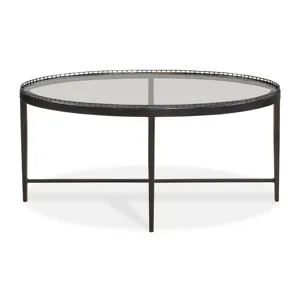 Details Occasional Logan Small Oval Cocktail Table Bronze