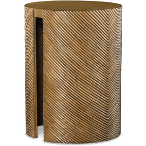 Curate Canna Accent Table Aged Rattan