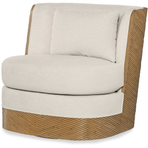 Curate Canna Swivel Lounge Chair Aged Rattan/