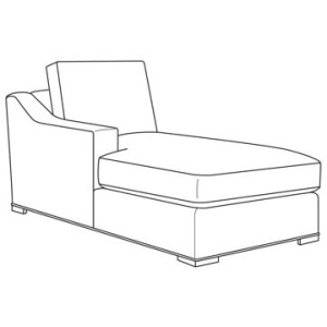 Outdoor Upholstery Armanti Outdoor Laf Chaise