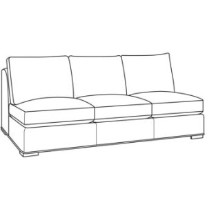 Outdoor Upholstery Armanti Outdoor Armless Sofa