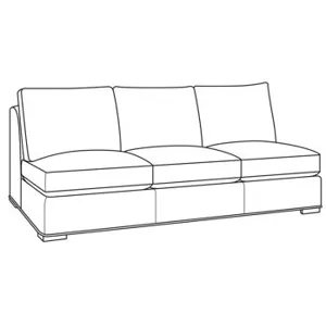 Outdoor Upholstery Armanti Outdoor Armless Sofa