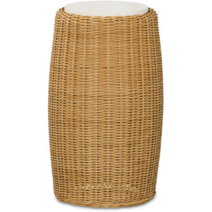 Outdoor Complements Woven Outdoor Accent Table