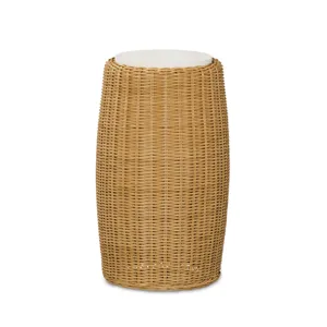 Outdoor Complements Woven Outdoor Accent Table