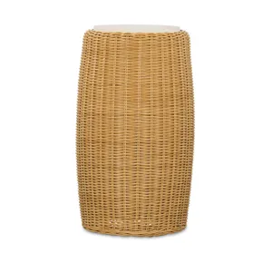 Outdoor Complements Woven Outdoor Accent Table