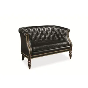 Century Trading Company Leather Love Seat