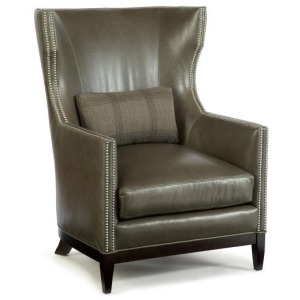 Century Leather Townsend Wing Chair