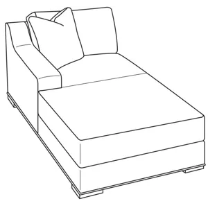 Century Studio Essentials Austin Laf Chaise