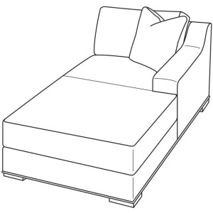 Century Studio Essentials Austin Raf Chaise