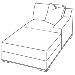 Century Studio Essentials Austin Raf Chaise