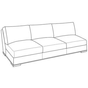 Century Studio Essentials Austin Armless Sofa