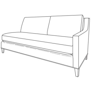 Century Studio Essentials Savannah Raf Loveseat