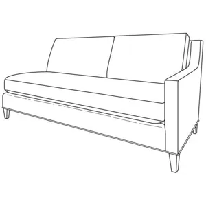 Century Studio Essentials Savannah Raf Loveseat