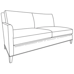 Century Studio Essentials Jordan Laf Loveseat