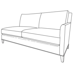 Century Studio Essentials Jordan Raf Loveseat