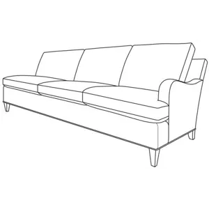 Century Studio Essentials Logan Raf Sofa
