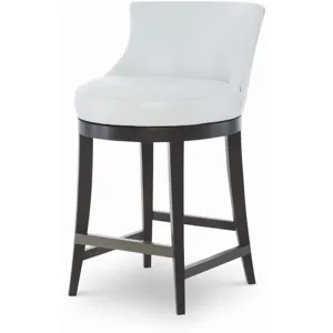 Century Trading Company Leather Swivel Counter Stool