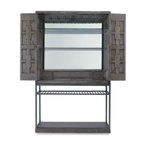 Casa Bella Burl Bar Cabinet