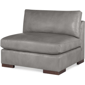 Century Leather Great Room Leather Armless Chair