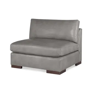 Century Leather Great Room Leather Armless Chair
