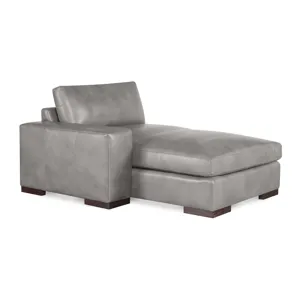 Century Leather Great Room Leather Laf Chaise