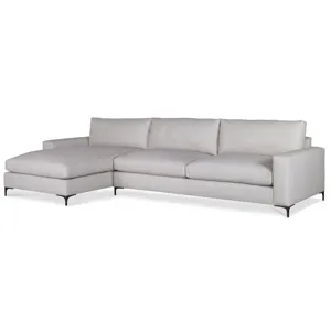 Century Leather Great Room Leather RAF Sofa