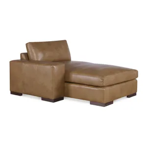 Century Leather Great Room Leather Laf Chaise