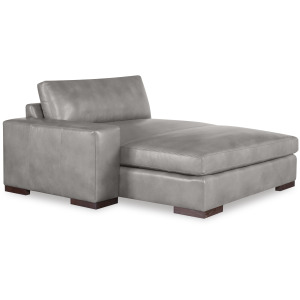 Century Leather Great Room Leather Laf Double Chaise