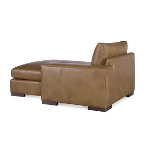 Century Leather Great Room Leather Raf Chaise