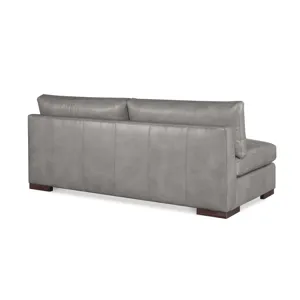 Century Leather Great Room Leather Armless Sofa