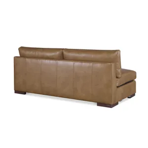 Century Leather Great Room Leather Armless Sofa
