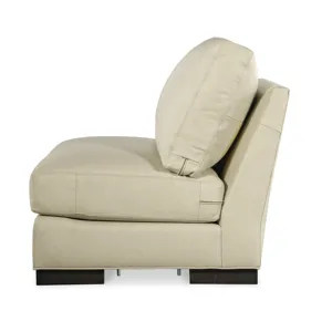 Century Leather Leatherstone Armless Chair N Half