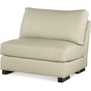 Century Leather Leatherstone Armless Chair N Half