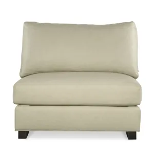 Century Leather Leatherstone Armless Chair N Half