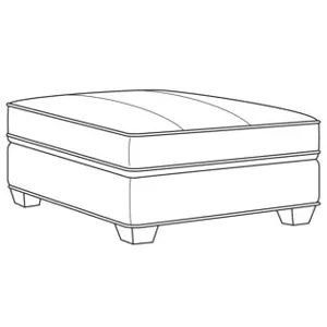 Century Leather Leatherstone Bumper Ottoman