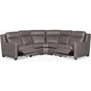 Century Leather Braxton RAF Electric Motion Wh Love Seat
