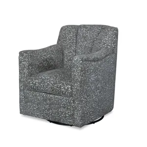 Century Leather Lombard Swivel Glider