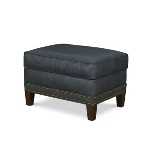 Century Leather Panache Ottoman