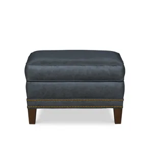 Century Leather Panache Ottoman
