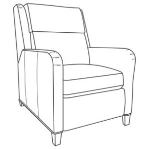 Century Leather Jess Manual Recliner