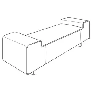 Century Home Elegance Tatami Bench Oak Base