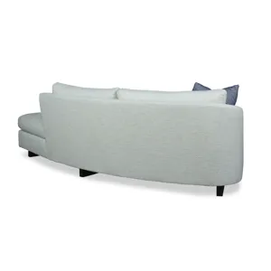 Century Home Elegance Zoie Laf Curved Sofa