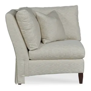 Century Home Elegance Sloane Skirted Corner Chair