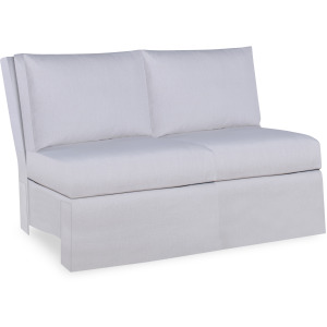 Century Home Elegance Sloane Skirted Armless Love Seat