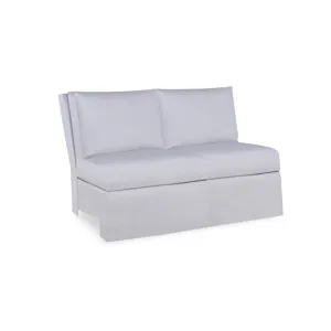 Century Home Elegance Sloane Skirted Armless Love Seat