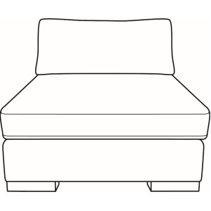Great Room Armless Chair